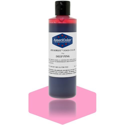 AmeriColor AmeriMist Deep Pink Airbrush Food Color, 9 oz