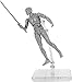 AHOHOS Action Figure Drawing Models, Human Mannequin Body Kun Doll Body-Chan Male/Female Action Figure DX Set, Suitable for Sketching, Painting, Drawing Mannequin Figure Models for Artist Grey Male