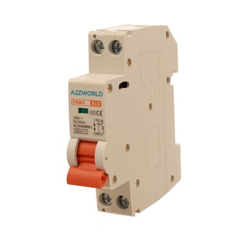 Leitungsschutzschalter Kurve B 10A B10, 1P+N 6kA, 1 Modul DIN 220V AC, zertifiziert IEC60898-1, Serie PN8H