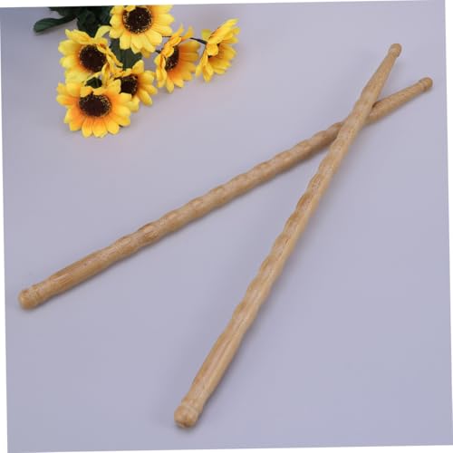 Baquetas Kisangel de bambú, 2 unidades, tamaño 5B, para batería y percusión, color caqui miniatura 5