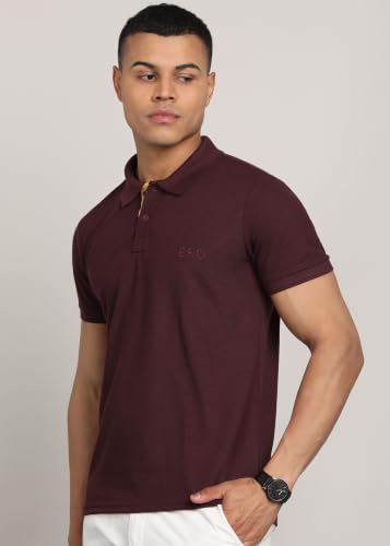 Image of INKKR Men's Solid Polo Neck Half Sleeve Stylish T-Shirt Combo