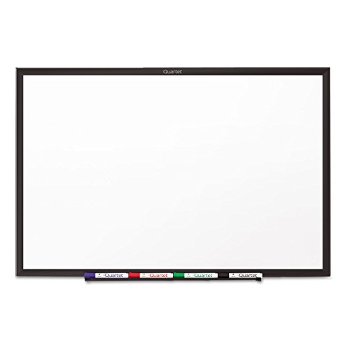 Quartet S534B Classic Series Melamine Dry Erase Board, 48 x 36, White Surface, Black Frame -  ACCO Brands, QRTS534B