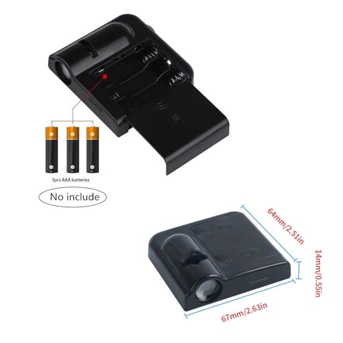 Kingsway® Mahindra Shadow Light Compatible with Scorpio Classic (Year 2022 Onwards) IR LED Projector Ghost Lamp Ambient Light Car Accessories, 3D Logo of Car Brand Projected on the Ground, 2 Pcs