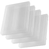 YIDM A4 File Project Case Trasparent 4 Pack A4 Storage Containers Plastic Paper Organizer Photo Cont