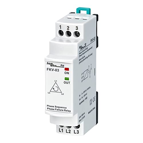 Sécurisez vos machines avec le relais séquence triphasée FKV-03 haute précision 380V