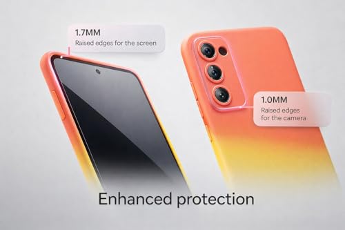 Image of amazon basics Gradient Mag-Safe Case for Samsung Galaxy S20FE 5G | Soft Silicone Shockproof Cover with Camera Protection | Slim Lightweight Design | Smooth Touch & Durable - Orange & Yellow