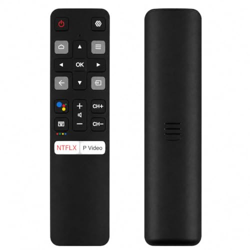 Image of Original Voice Remote for TCL Android TV Replacement for TCL -Android-Tv-Remote,New Upgraded Rc802V for TCL Smart Tvs with Voice Function,with Net.Flix,You.Tube Buttons - Black