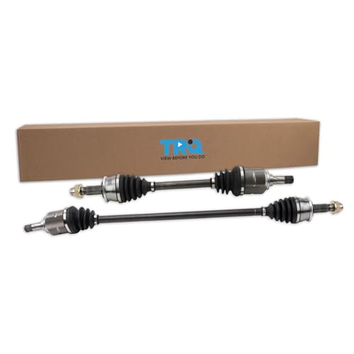Image of TRQ Front Driver and Passenger Side CV Axle Assembly Set 2 Piece Compatible with 2012-2018 Chevrolet Sonic 1.8L Manual Transmission