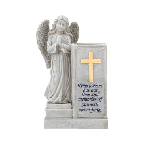 Escultura de jarrón funerario con alas de ángel, decoración de Regalo