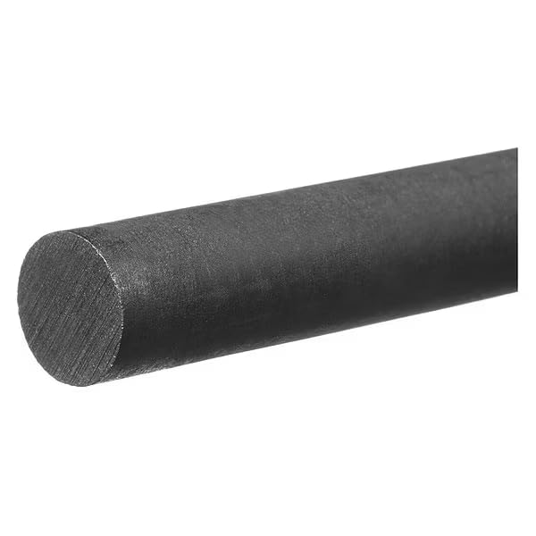 Black Acetal Plastic Rod 1 ft L, 5/16 in Dia., Mfr: BULK-PR-ACB-311-A
