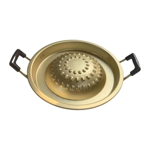 Qianly Parrilla para Asar, Plancha para Barbacoa, Superficie Antiadherente, Parrilla Coreana Tailandesa, 28CM