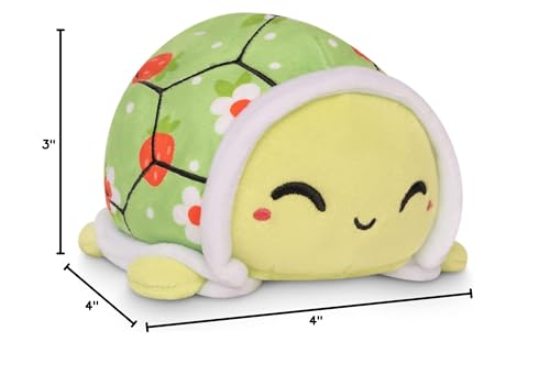 image for TeeTurtle - The Original Reversible Turtle Plushie - Strawberries + Fl
