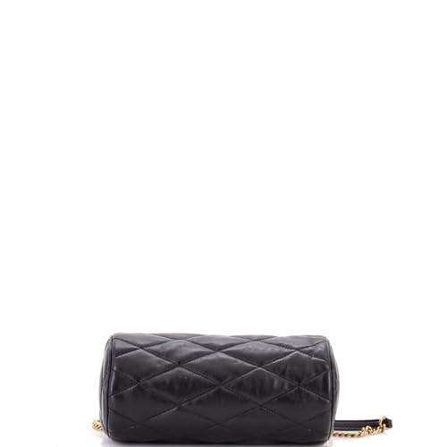Saint Laurent, Pre-Loved Sade Tube Bag Quilted Leather Small, Black4