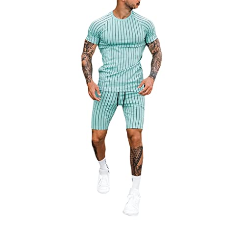 Survêtement d'été 2 pièces homme tenue anti-transpiration vêtement de rue