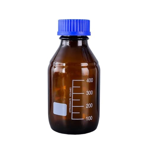Bouteille de réactif à bouchon bleu pour éviter les fuites en laboratoire