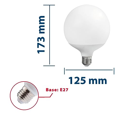 Ampoule LED G125 E27 24W Velamp : résolvez le manque de lumière dans les grands salons - 4