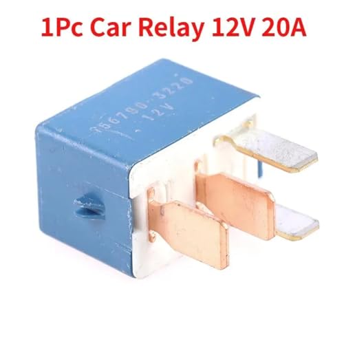 Relé de coche 12V 20A azul micro conmutación eléctrica estable 3