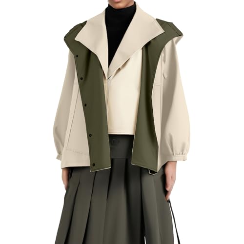 Chaqueta casual femenina estilo rompevientos suelto para evitar el frío de entretiempo