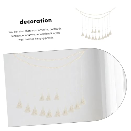 Alipis 1 Conjunto Clipe De Armazenamento De Fotos Molduras De Colagem Boho Porta-fotos Pendurado Mol