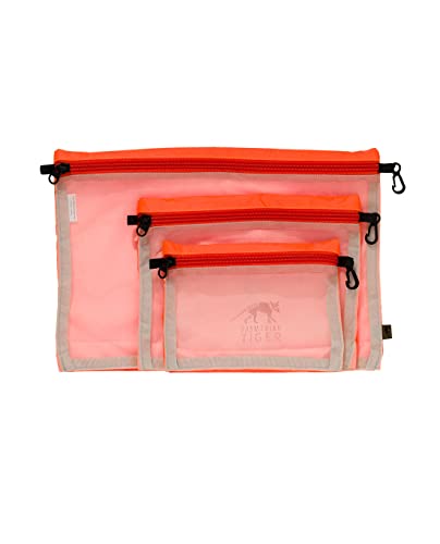 Tasmanian Tiger TT Mesh Pocket Set Rucksack Organizer Zusatz-Taschen in 3 Größen (Neon Orange)