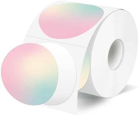 Amazon.com: YEGAWEN 2 Inch Circle Thermal Label Stickers, Pink Self ...