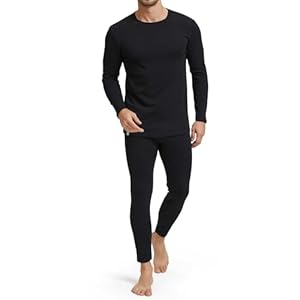 Long Johns​​ Thermal Underwear for Men​​ Fleece Lined​​ Base Layer Set​​ for Cold Weather​​