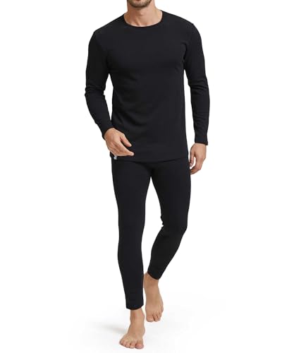 Long Johns​​ Thermal Underwear for Men​​ Fleece Lined​​ Base Layer Set​​ for Cold Weather​​