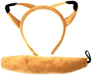 GIZZY® Fox Ears on Headband and Tail Set. Fancy Dress, Book day.