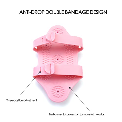 Nicecoco Glove Massager Palm Shaped Hand Massage Manual 7 360-Degree-Roller Mental Roller Ball﻿ Pink #TOP4