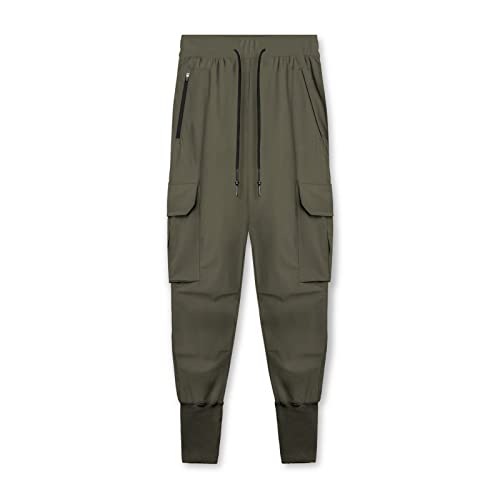 Guolarizi Mens Sports Leisure Trousers Fitness Loose Running Training Leg Pants Trousers Size 50 Pants For Men Army Green #TOP1