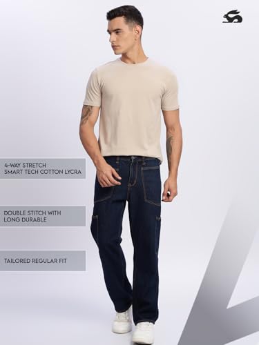 Image of ADRO Men's Cotton Solid Regular Fit T-Shirt