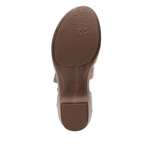 Image of Alegria Womens Savina Leather Wedge - Stylish and Versatile Mary Jane for Endless Support - Enhanced Arch Slip Resistant Platform Ankle Cross Strap Heel for Professionals