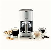 Ariete Breakfast 1395 Filterkaffeemaschine, Kaffeemaschine für Kaffee Americano, bis zu 12 Tassen, Wasserstandsanzeige, Beheizte Platte, Abwaschbarer Filter & Filterhalter, Tropfschutz, Weiß – Ansicht 4