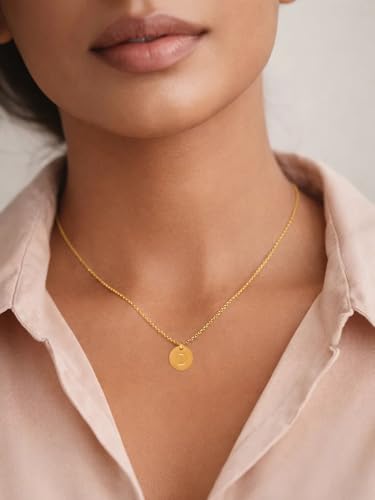 Image of Rubans Demi Fine Stainless Steel Alphabet Pendant CZ Gift for Women & Girls