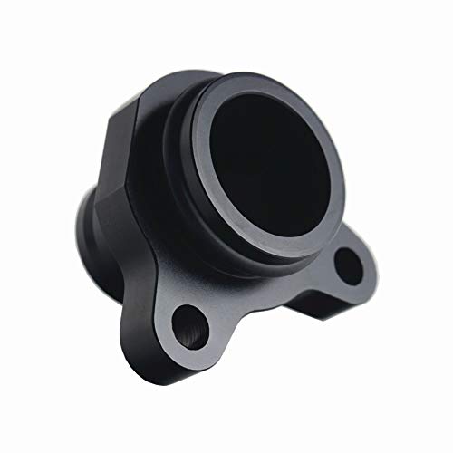 Dewhel For Bmw 335I 11537541992 11537544638 Oem Replacement Water Hose Fitting Replacement Aluminum (Black) #TOP14