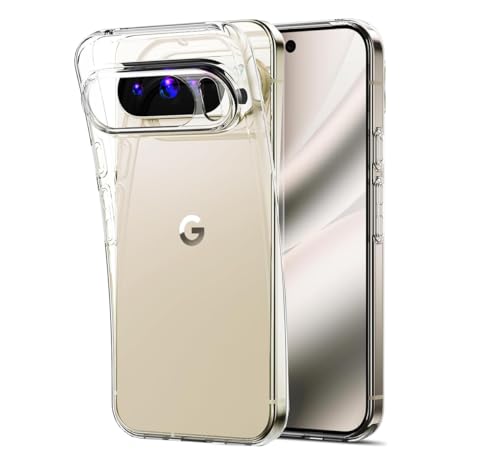 KP TECHNOLOGY Pixel 10 Pro XL Case - Thin Soft Silicone Gel Case Cover for Google Pixel 10 Pro XL (CLEAR)