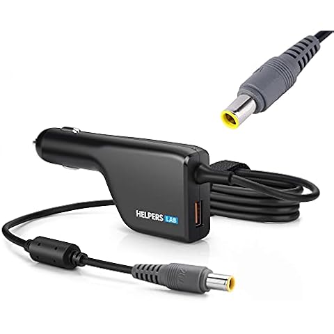 helpers lab Laptop Car Charger Adapter For IBM Lenovo Thinkpad X60 X61 Z60 Z61 X200 X300 T60 T61 T400 T410 T420 T500 T510 T520 T530 L410 L420 L421 L430 20V 3.25A 4.5A 65W 90W Power Supply Cover