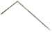 Shinwa Sokutei 10677 Curved Square Thickness, 19.7 inches (50 cm), Back Side Square for Left Handed