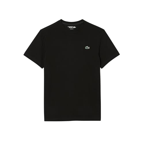 Lacoste Men's Sport Printed Ultra-Dry T-Shirt, Black, Medium