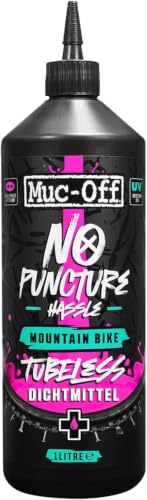 Muc Off No Puncture Hassle Tubeless Sealant Reifendichtmittel, 1 l - Hochwertiges Reifendichtmittel für Schlauchlose Fahrradreifen mit… – Ansicht 1