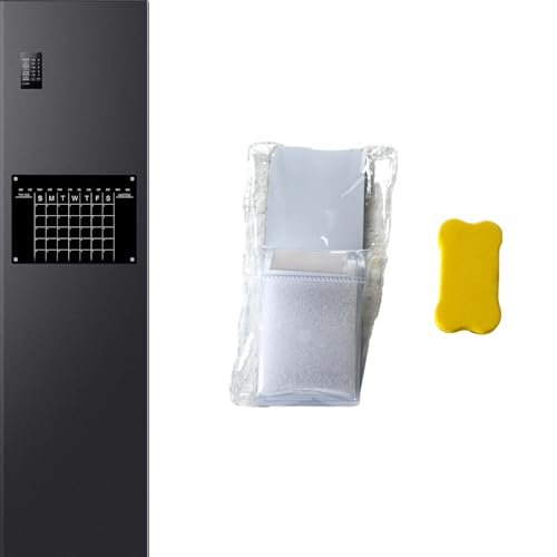 Weekly Planner Wipe Clean, Acrylic Fridge Calendar, Magnetic Weekly Meal Planner, Notepad for Important Reminders for Home Offices (Eraser) - Image 7