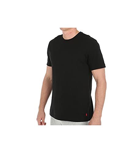 Polo Ralph Lauren Relaxed Fit Jersey Short Sleeve Crew Polo Black/Red Polo Player MD