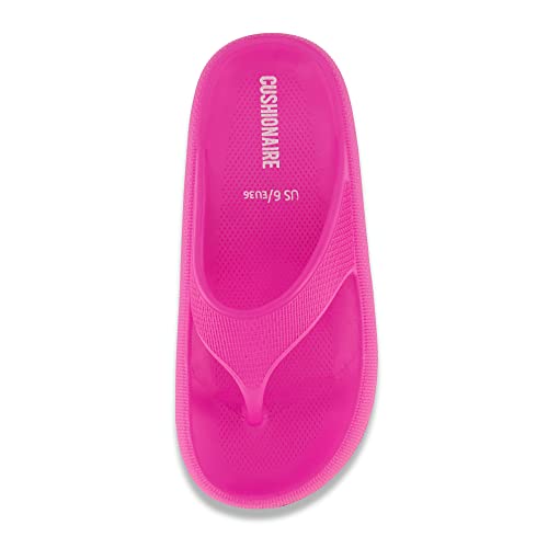 Cushionaire Women's Fling Recovery Cloud Pool Slides Sandal With +Comfort, Hot Pink 6 #TOP5