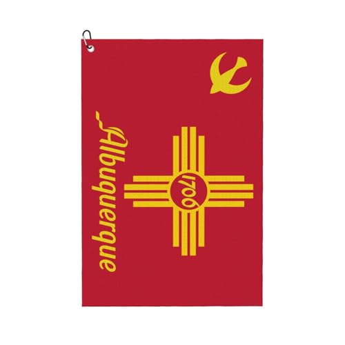 Albuquerque Flag Golf Towel 24