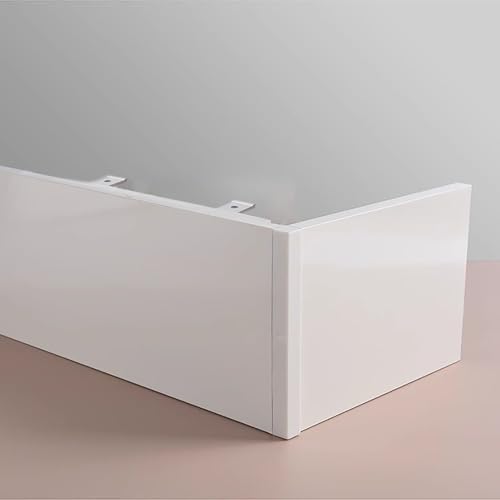 Blackout Roller Blind Valance Box - 2.4m/8ft Wall/Ceiling Mount, Aluminum Alloy, Trackless Design for Easy Installation, Sleek Detive Pelmet for Modern Decor