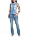 EZAPINE Womens Denim Vest Classic Lapel Button Down Sleeveless Slim Fitted Stretchy Jean Jacket with Pockets