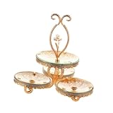 [Fabrication soignée] : Ce magnifique plateau à fruits en verre à double étage est confectionné avec soin. Ses bords lisses et ses lignes fluides lui confèrent une grande résistance à la décoloration, témoignant de sa qualité