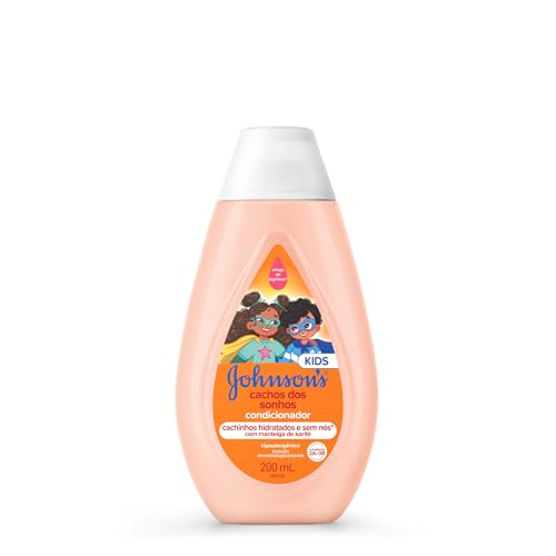 Condicionador Infantil Para Cabelos Cacheados Johnson's Cachos Dos Sonhos, 200ml