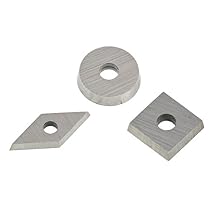 Robert Sorby RSTM-CT123 Turnmaster Pack of 3 Tungsten Carbide Cutters Square, Round and Diamond