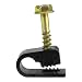 Single Flexible Cable Clips, Black, Pack of 100
